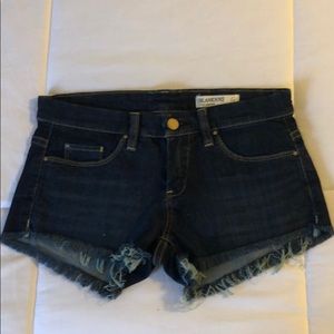 New Blank NYC Little Queenie dark denim shorts